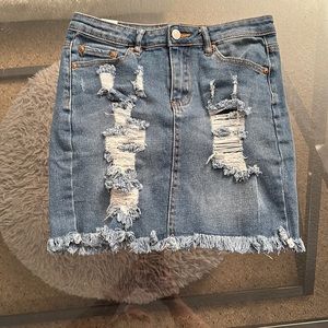 Longer Jean skirt.